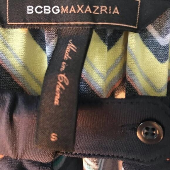 BCBGMaxAzria | Zig Zag Colorful Keyhole Minidress - Picture 7 of 7
